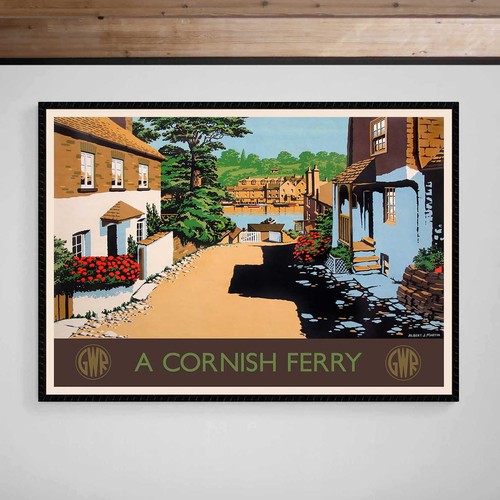 Cornish ferry bodinnick - a,
