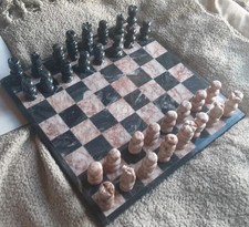 Marble Chess Set And Board See Description