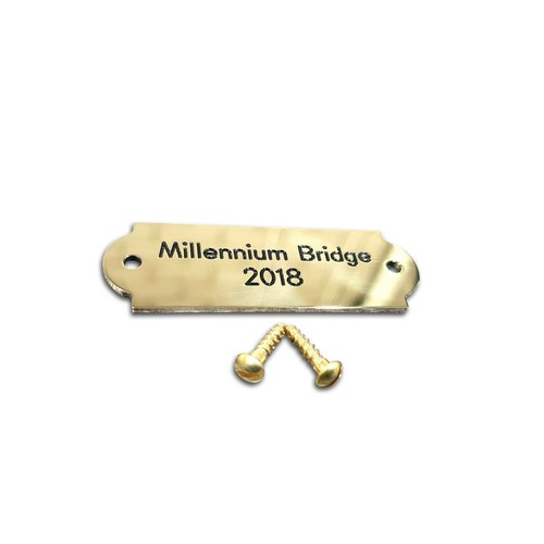 Curved end design solid brass
