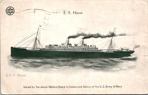 Postcard huron by jewish - postcard,
