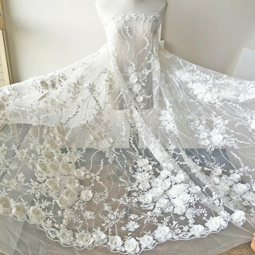Beaded embroidery lace - embroidery, fabric