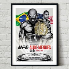 UFC 179 José Aldo vs. Chad Mendes Fight Poster Wall Art Print Boxing