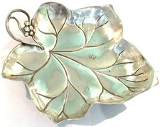 Antique Art Nouveau WMF Silver Plated Ivy Leaf Dish / Serving Bowl