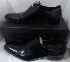 Dune Men's Formal Leather Lace-Up Shoes Black UK Size 9, EU 43
