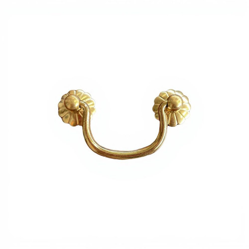 Brass drawer handle - brass, rust