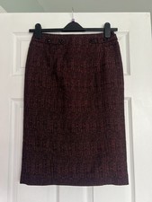 Next Women’s Burgundy Smart Pencil Skirt - Size 10