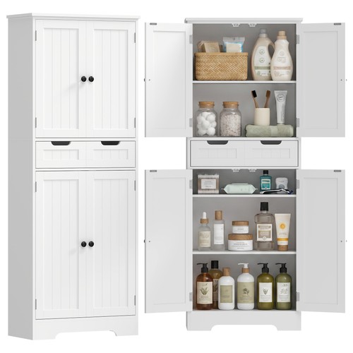 Homcom bathroom tall - homcom, cabinet