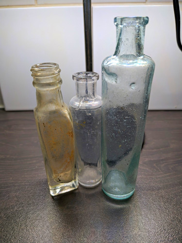 Job lot vintage clear glass - lot,