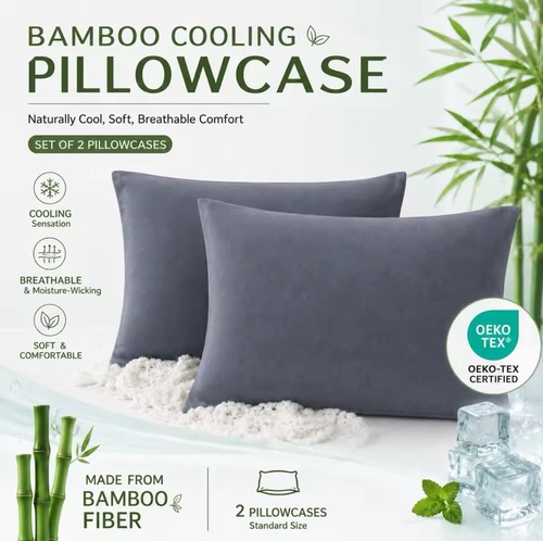 2pcs bamboo pillowcases - 2pcs, |
