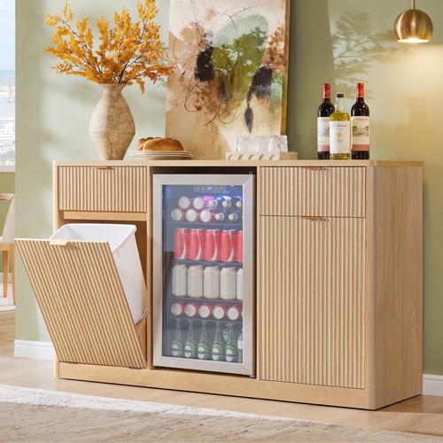 Coffee bar cabinet with mini - bar,
