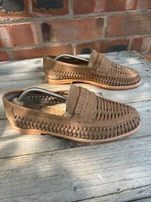 mens NEXT woven loafers size