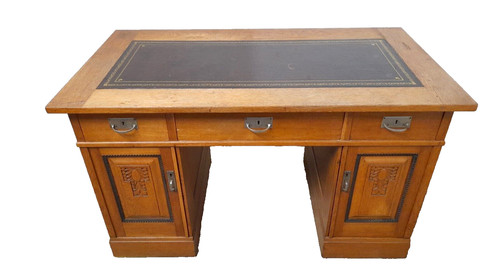 Antique oak desk - antique,