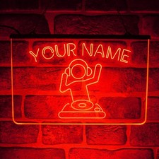 Personalised DJ Booth Neon LED