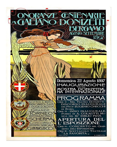 Vintage art nouveau music - art,