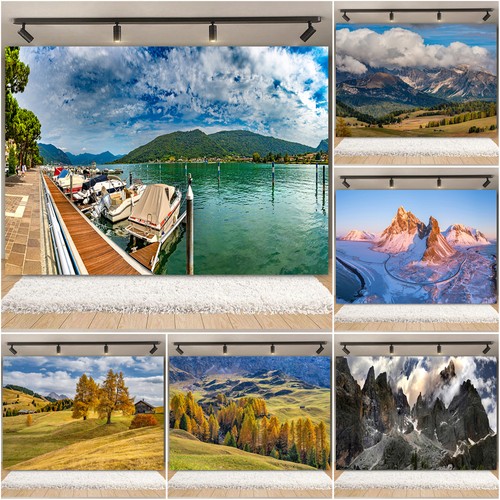 Mountain snow scenic lake - mountain,