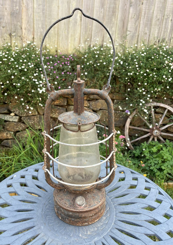 Large vintage rustic paraffin - rustic,