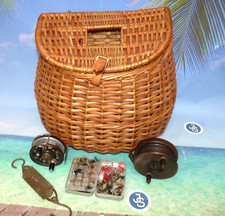 vintage wicker fly fishing