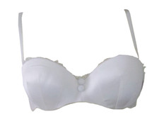 LA SENZA Ivory Satin COURTNEY BRA  Size 32D