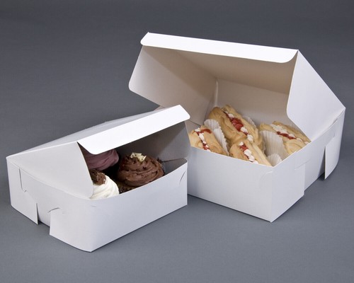 Fold flat white square - white,