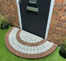 Curved Entry Bricks step For