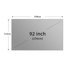 Projector Screen Metal Grey