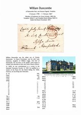 E-GB Free Front 1839 signed W Duncombe, MP Great Grimsby & Yorkshire