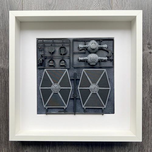 Hand painted tie - fighter, sprue