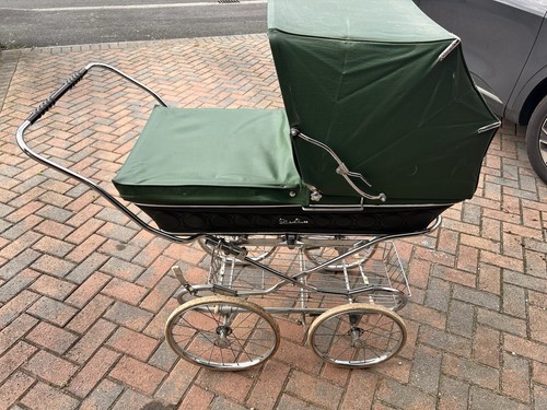 Vintage silver cross pram - cross,