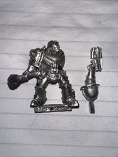 warhammer 40k mk8 errant Armour space marine veteran with power maul metal