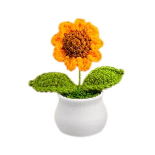 Potted plant crochet - potted,