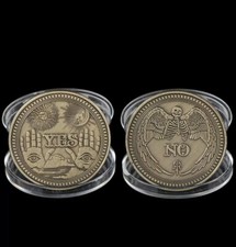 Gothic Prediction Tarot Yes No Skull Commemorative Coin Souvenir Coins Alloy