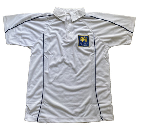Cricket shirt white sri - cricket,