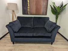 Marks and Spencer M&S Scarlett Navy House Plush Velvet 2 Seater Sofa RRP £1199