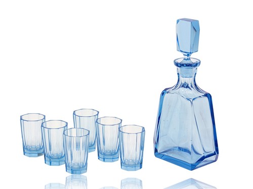 Art deco blue - art,