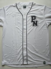 Team NOAH "PN" Logo Pro Wrestling Baseball Jersey White Size XXL** New