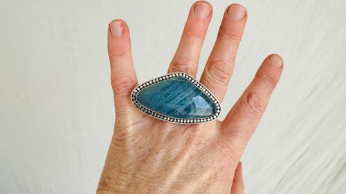 Oversized aquamarine cocktail - oversized,