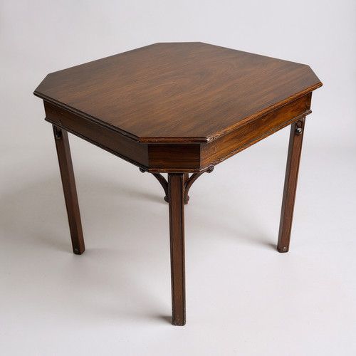 Vintage mahogany octagonal - vintage,