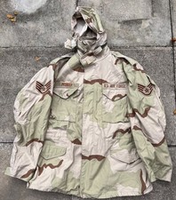 Genuine US Army USAF DCU M65 Field Jacket Coat Cold Weather Desert Camo XL Long