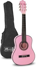 Music Alley MA-51 Classical Acoustic Guitar Kids and Half size, Pink 
