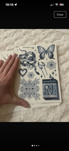 Sheets temporary tattoos - 19,