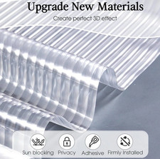 Window Privacy Film 3D Reeded