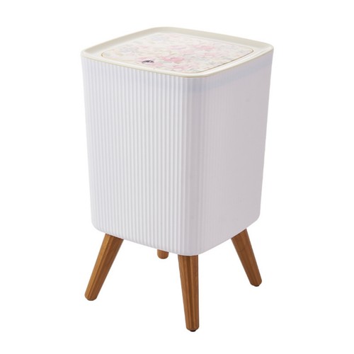 Trash bin with legs - legs, ribbed