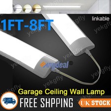 2FT 4FT 6FT 8FT LED Batten Lights Tube Fluorescent Light Lamps Workshop Office