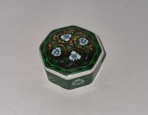 Porcelain china trinket box - porcelain,