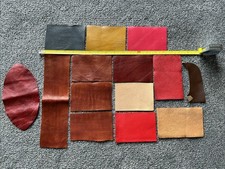14 x Pieces Of Leather For Crafts