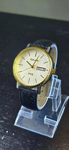Omax pvd quartz watch - watch, white