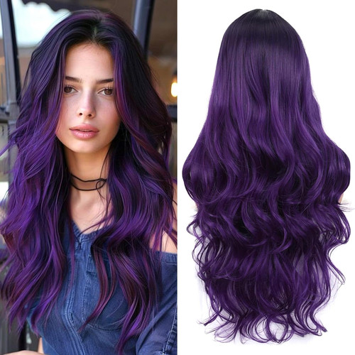 Long black synthetic - long,