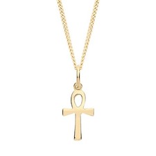 9ct yellow gold - gold, ankh