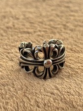 Chrome Hearts Style Floral Ring Size 6