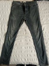 Topman Spray On Skinny W32, L30 - Washed Black Jeans - Worn